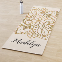 Mandala da Natureza em Ouro Personalizado