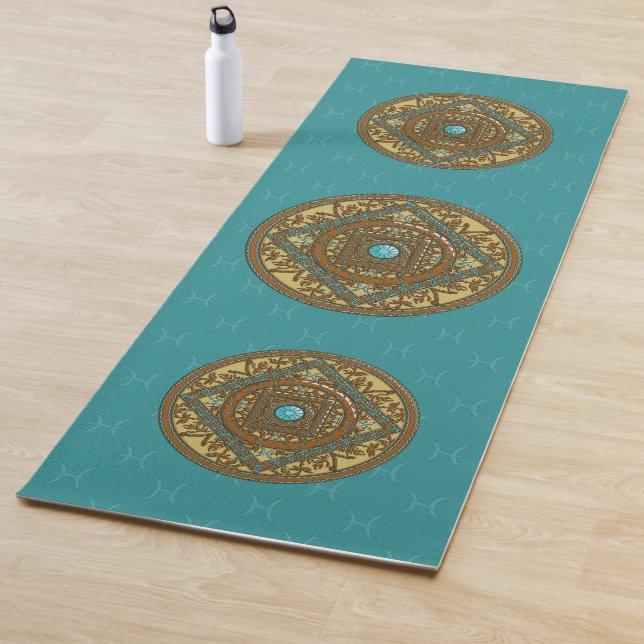 Tapete de Yoga Mandala de Peixes (In Situ)