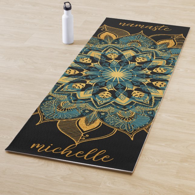 Tapete de Yoga Mandala Dourado (In Situ)