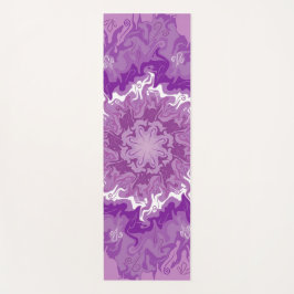 Tapete De Yoga Mandala em múltiplos tons roxos