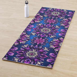 Tapete de Yoga Mandala Magic – Roxo e Rosa Vibrant