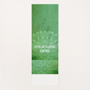 Tapete De Yoga Mandala Natural Verde Floral