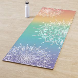 Tapete De Yoga Mandala Rainbow