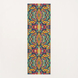 Tapete De Yoga Mandala Sinfonia de Cores – Floral Psicodélico Ous