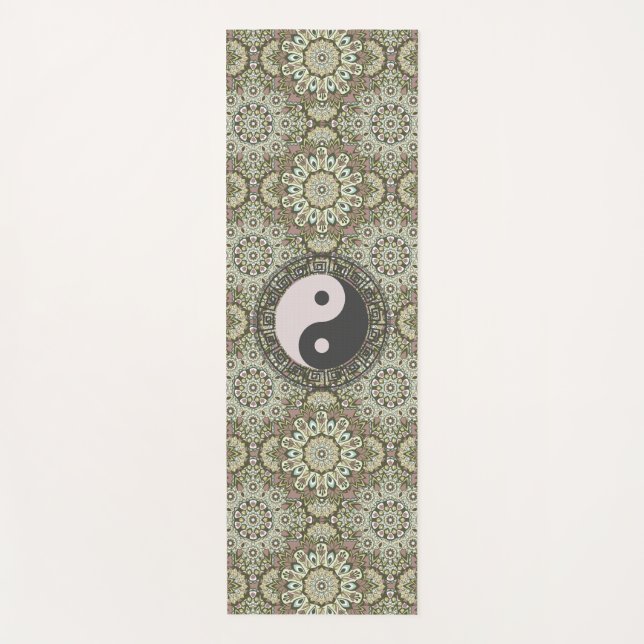 Tapete De Yoga Mandala yin yang yoga mat (Frente)