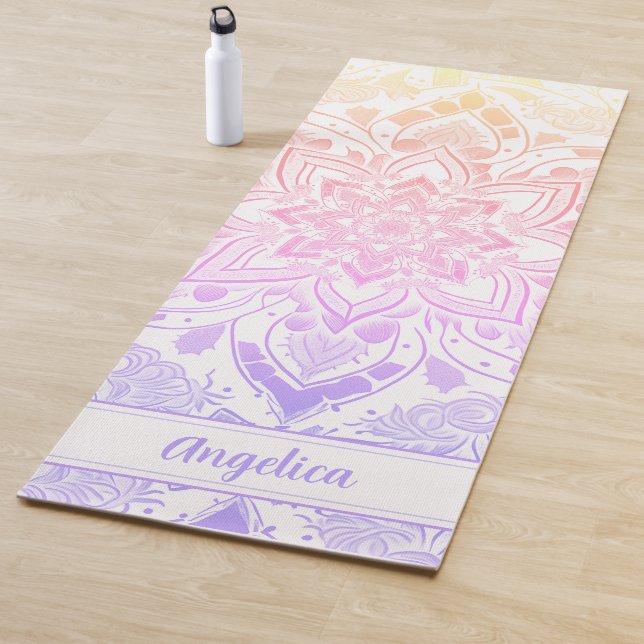 Tapete De Yoga Mandala Yoga Mat em Girly Lilac Roxo (In Situ)