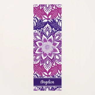 Tapete De Yoga Mandala Yoga Mat Purple Ombre Personalizado