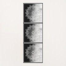 Mandala Zen Abstrato Preto Personalizado