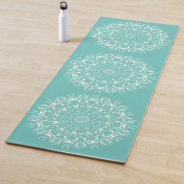 Tapete De Yoga Mandalala de mindfulness de coruja pequena em azul