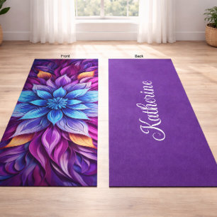 Tapete De Yoga Mandalas Coloridas Modernas