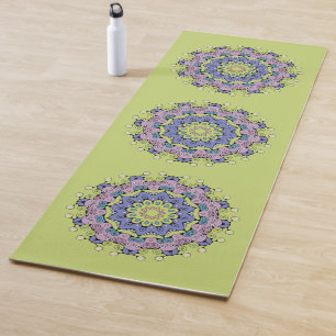 Tapete De Yoga Manipular a pintura Mandala Relógio Face 2