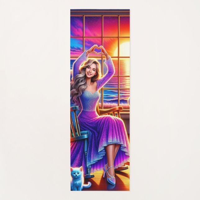 Tapete De Yoga Mãos do Coração (Frente)