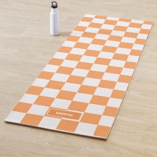 Tapete De Yoga Marcador Laranja Verificado Personalizado