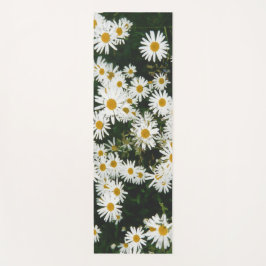 Tapete De Yoga Margarida Branca de Oxeye, Moon Daisy Meadow