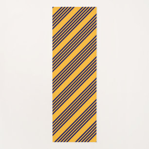 Tapete De Yoga Marinho azul e amarelo ensolarado cinco faixas