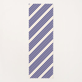 Tapete De Yoga Marinho azul e bege cinco faixas