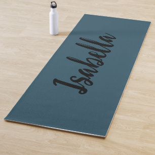 Tapete De Yoga Marinho azul e preto, aspecto limpo moderno