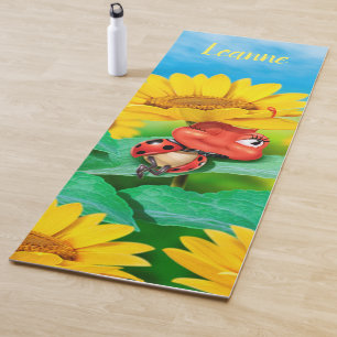 Tapete De Yoga Mat de ioga de girassóis personalizado