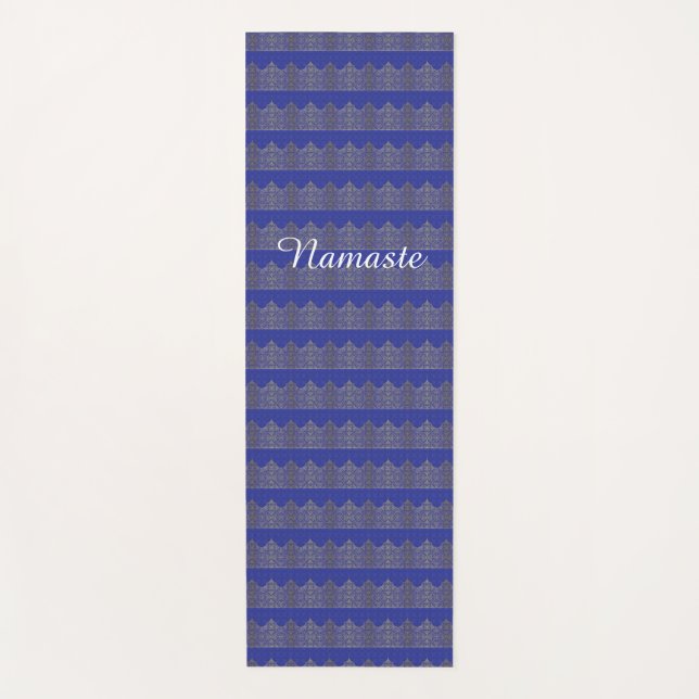 Tapete De Yoga Mat de yoga de Namaste Azul (Frente)