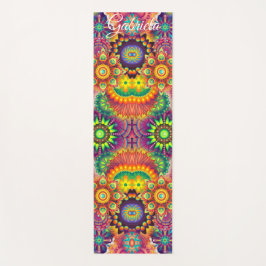 Tapete De Yoga Matizes vívidos: Esporte de Malhação Personalizado