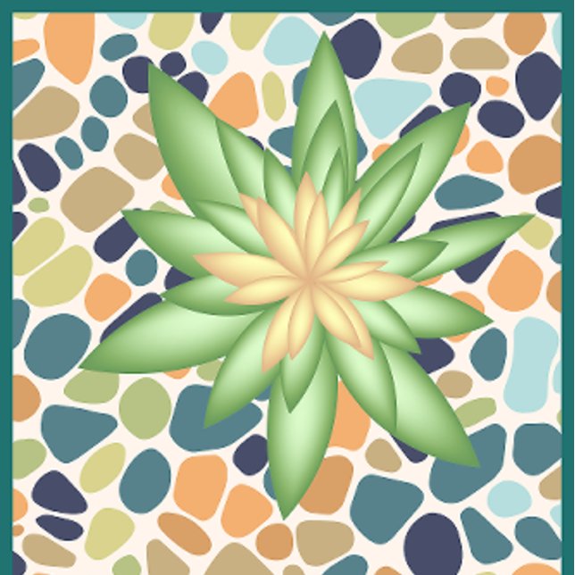 Tapete De Yoga Matriz de Malhações de Plantas Verdes Botânicas (A unique Fitness accessory that makes every stretch, pose, and meditation session more grounding.)