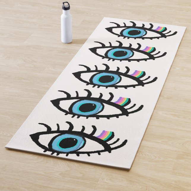 Tapete De Yoga Mau Eye Yoga Mat por mim sou Keshet Angel Protecti (In Situ)