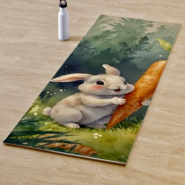 Tapete De Yoga Meadow Bunny Dreams: Yoga Mat Whimsical