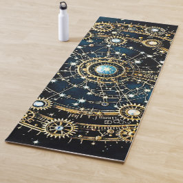 Tapete De Yoga Mecanismo Celestial Arte Cósmica