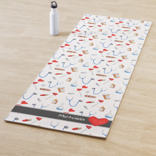 Tapete De Yoga Médico Enfermeira Medicina Clínica Equipamento Pad
