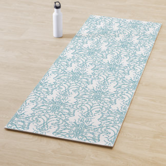 Tapete De Yoga Medieval rabbit in art nouveau pattern