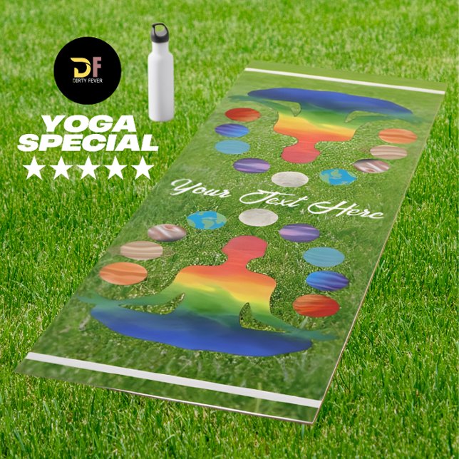 Tapete De Yoga Meditação Cosmic Chakra | Personalizado de Energia (Criador carregado)