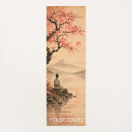 Tapete De Yoga meditação de flor de cerejeira