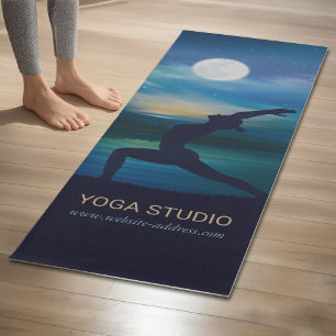Tapete De Yoga Meditação de Ioga à Lua Crescente Saltação da