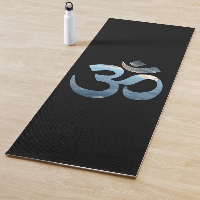 Tapete De Yoga Meditação Do Oceano aquático Mantra Yoga Mat Om Es (In Situ)