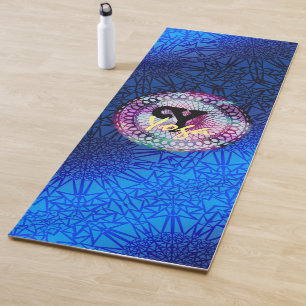 Tapete De Yoga Meditação Feliz de Água do Yoga Zen Pessoal