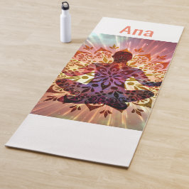 Tapete De Yoga Meditação Mandala