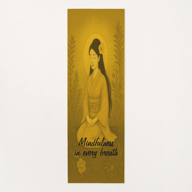 Tapete De Yoga Meditação Personalizada Mindagação de Arte Zen Bro (Frente)