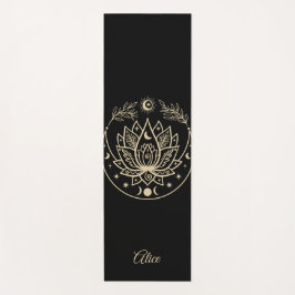 Tapete De Yoga Meditação Yoga Mat Personalizada Preta