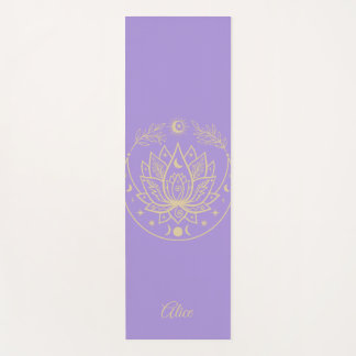 Tapete De Yoga Meditação Yoga Mat Personalizada - Roxo