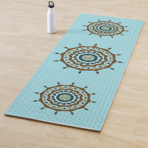Tapete De Yoga Mehndi Fantasy Copper Yoga Mat