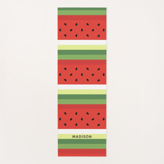 Tapete De Yoga Melancia Nome personalizado do padrão yoga mat (Frente)