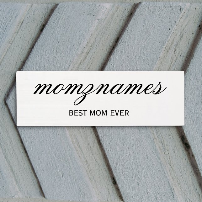 Tapete De Yoga Melhor Mãe Personalizada Nome De Caligrafia (Criador carregado)