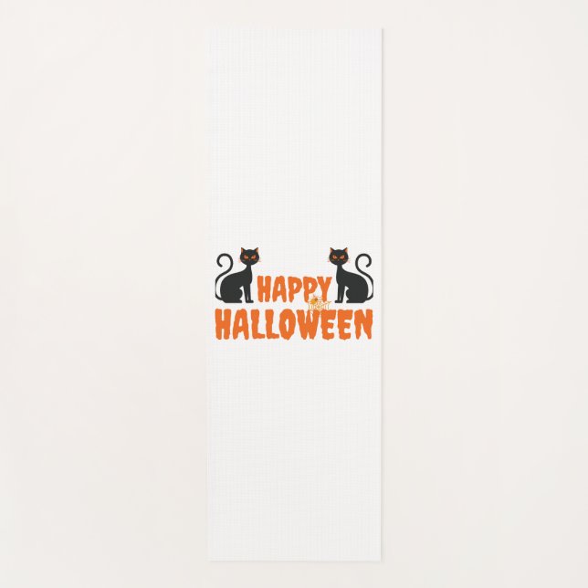 Tapete De Yoga melhor presente para o halloween feliz halloween (Frente)