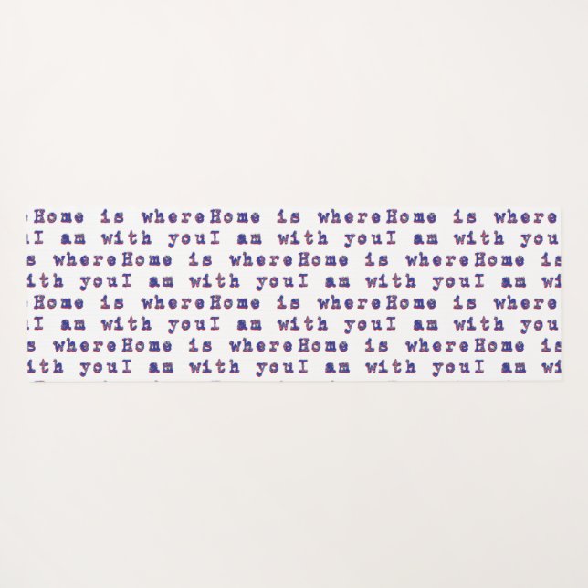 Tapete De Yoga Mensagem de amor (Verso (Horizontal))