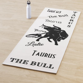 Tapete De Yoga Mighty Taurus, o Bull Zodiac Personal