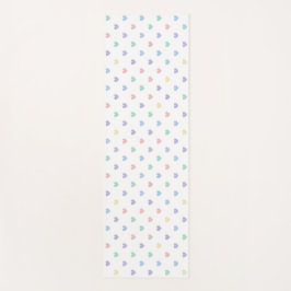 Tapete De Yoga Minimalist Soft Pastel Heart Pattern  