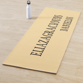 Tapete de Yoga Minimalista Personalizado com Nome