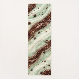 Tapete De Yoga Mint Chocolate Chip Milkshake Marble Design