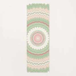 Tapete De Yoga Mint Green Pink Mandala