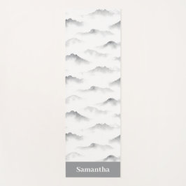 Tapete De Yoga Misty Brushstroke Texture Zen Ink